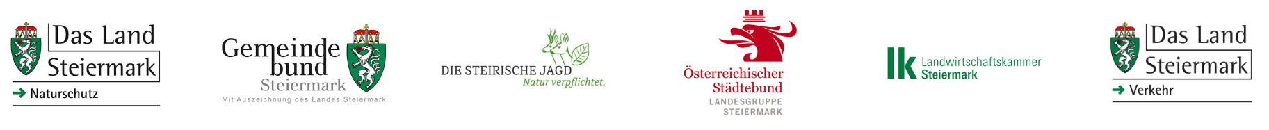 Logoleiste Träger NaturVerbunden Steiermark