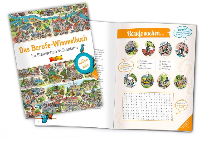 Vulkanland Berufe Wimmelbuch